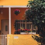 Patio Design - Yellow Concrete House