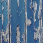 Peeling Paint - Gray Wall With Cracked Blue Paint